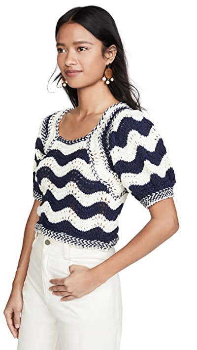 Shop Ulla Johnson Luciana Pullover In Midnight