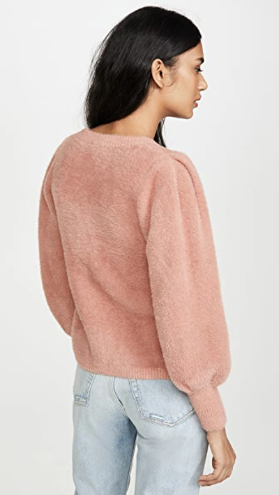 Shop Dra Franco Sweater In Dusty Pink