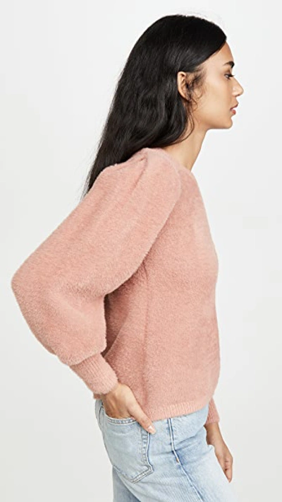 Shop Dra Franco Sweater In Dusty Pink