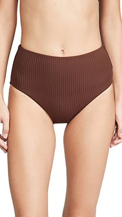 Shop Vitamin A Barcelona Bikini Bottoms In Vintage Brown