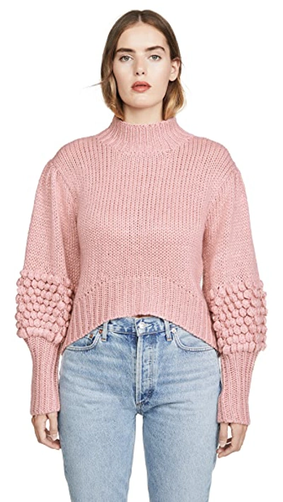 Shop C/meo Collective Hold Tight Knit Sweater In Pink