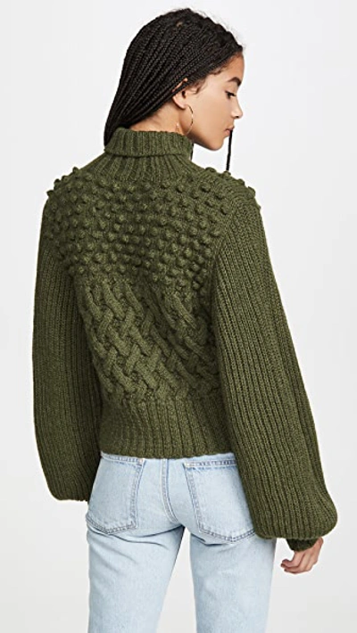 Shop Apiece Apart Quercia Sweater In Military