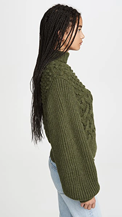 Shop Apiece Apart Quercia Sweater In Military