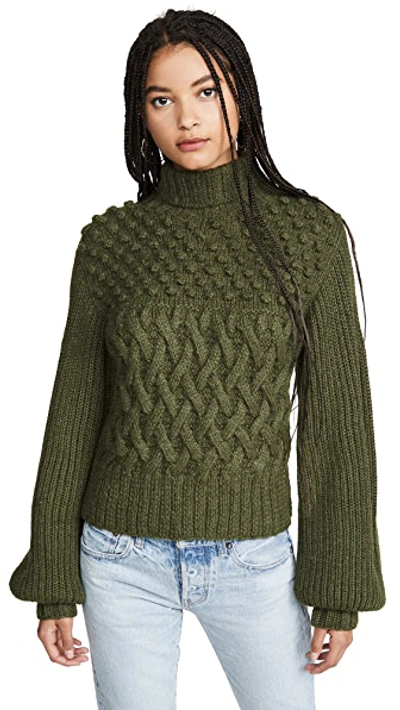 Shop Apiece Apart Quercia Sweater In Military