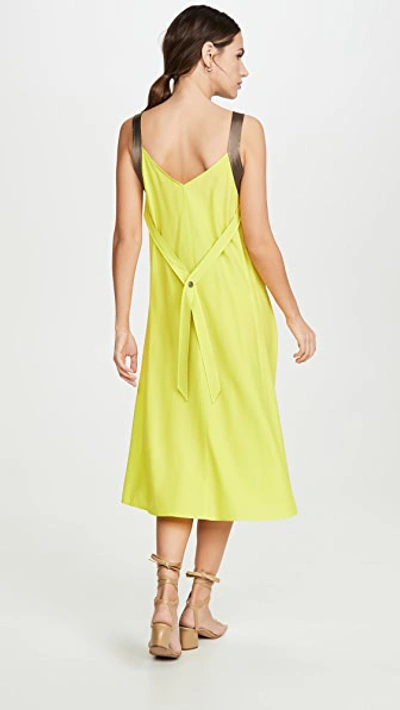Shop Rag & Bone Colette Slip Dress In Lime Green
