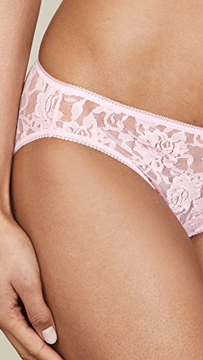 Shop Hanky Panky Signature Lace Bikini Briefs In Bliss Pink