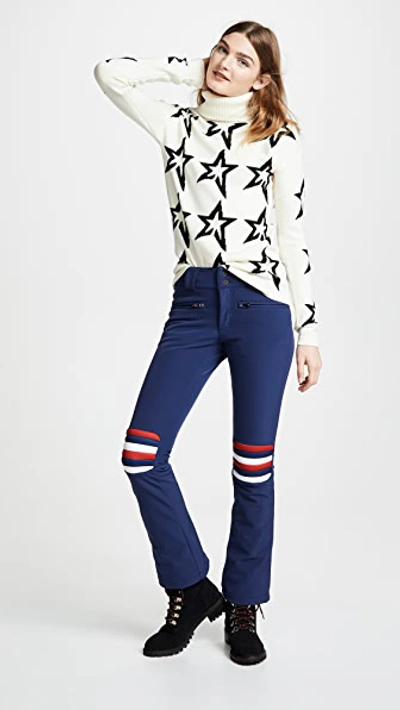 Shop Perfect Moment Star Dust Wool Sweater In Snow White/black Star