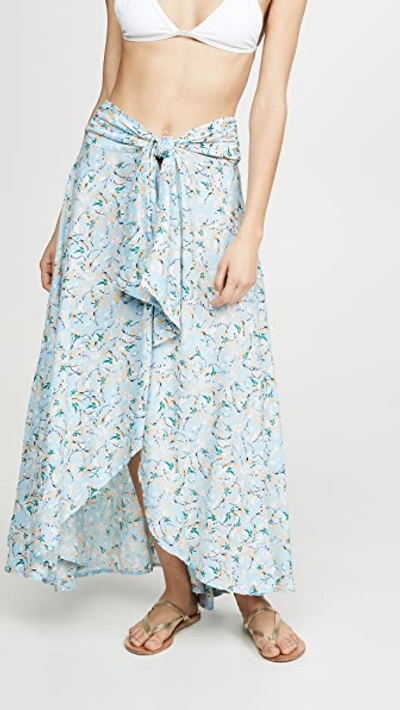 Azure Wrap Skirt