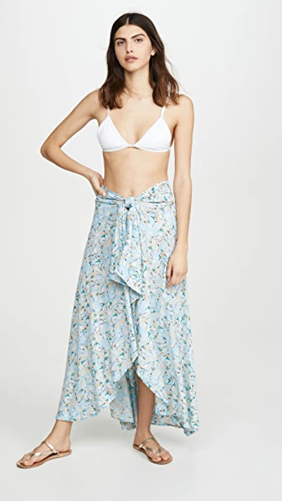 Azure Wrap Skirt