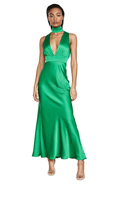 Shop Fame And Partners Dree Dress In Kelly Green