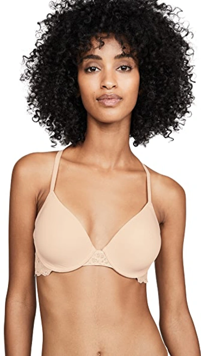 Shop Natori Plush Full Fit Contour Underwire Bra In Cafe