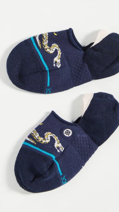 Shop Stance Slithering Socks In Navy