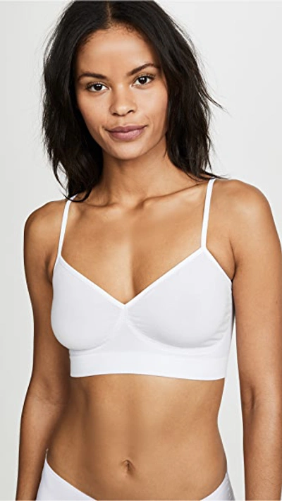 Yummie Audrey Comfortably Fit Seamless Bralette In White
