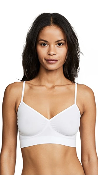 Yummie Audrey Comfortably Fit Seamless Bralette In White