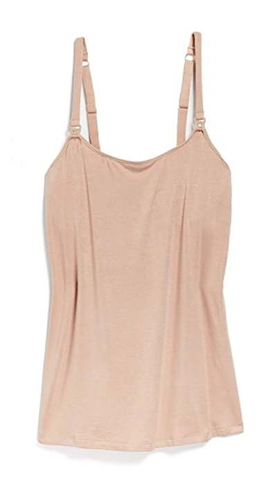 Shop Rosie Pope Nursing Cami In Nude