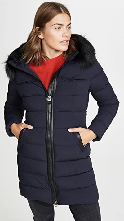 Shop Mackage Calla Parka In Navy