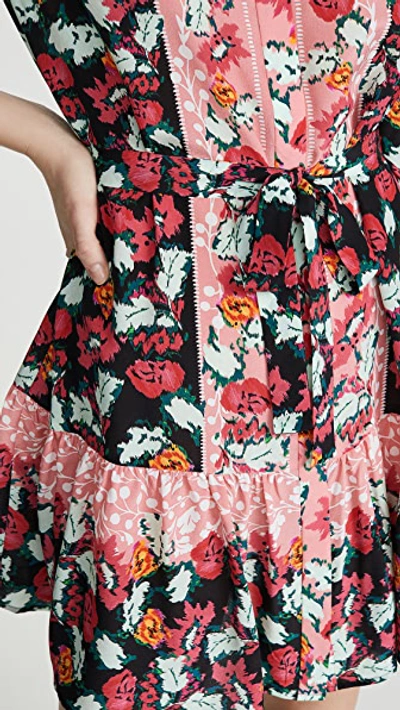 Shop Saloni Tyra Dress In Floral Valentine