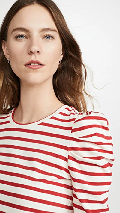Shop Rebecca Minkoff Talia Pullover In Red/white