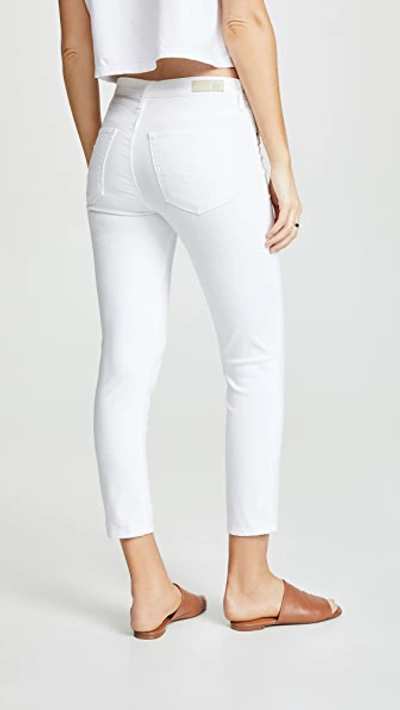 Shop Ag The Prima Crop Jeans White