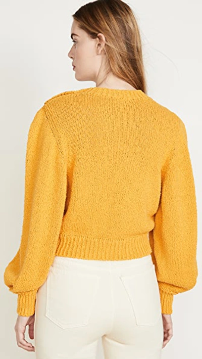 Shop Ronny Kobo Sallynna Sweater In Gold/yellow