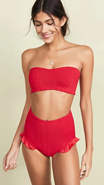 Shop Hunza G Orisis Bikini In Red