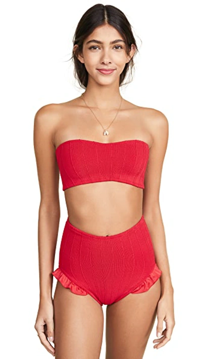 Shop Hunza G Orisis Bikini In Red