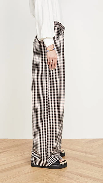 Shop Alix Of Bohemia Diana Houndstooth Trousers In Pink/black