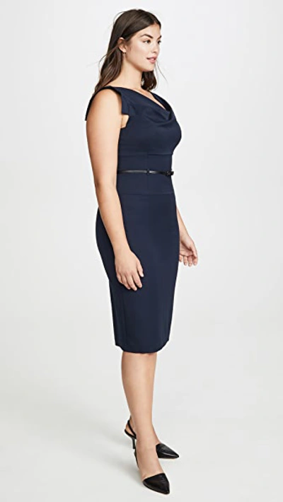 Shop Black Halo Jackie O Belted Dress Eclipse