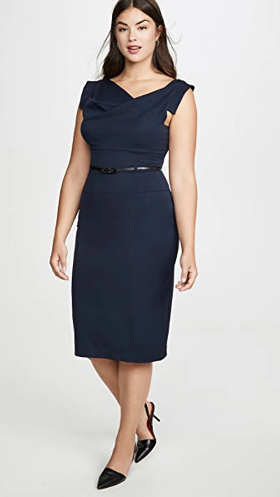 Shop Black Halo Jackie O Belted Dress Eclipse