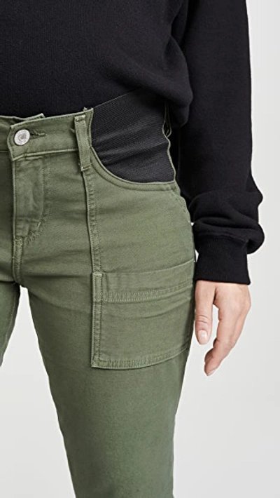 Shop Citizens Of Humanity Maternity Leah Cargo Pants In Fatigue