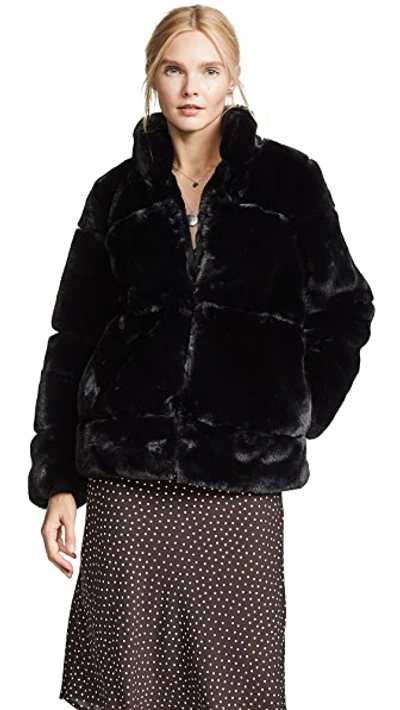 Sarah Quilted Fur Coat