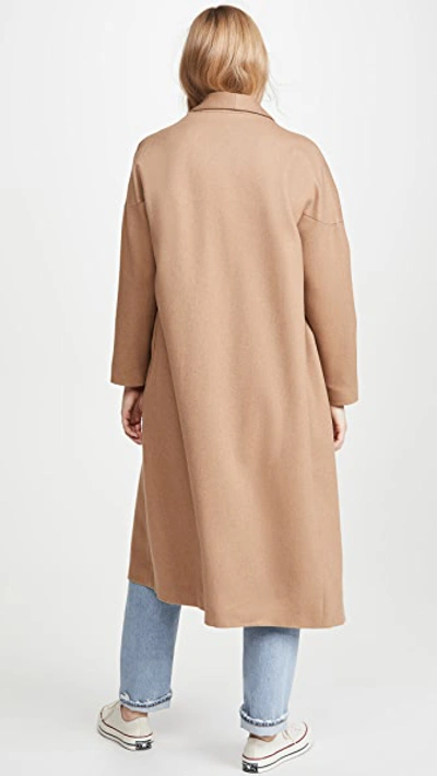 Shop Ayr The Robe Coat In Camel