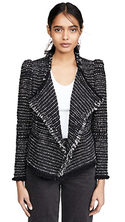 Shop Iro Diana Jacket In Black/silver