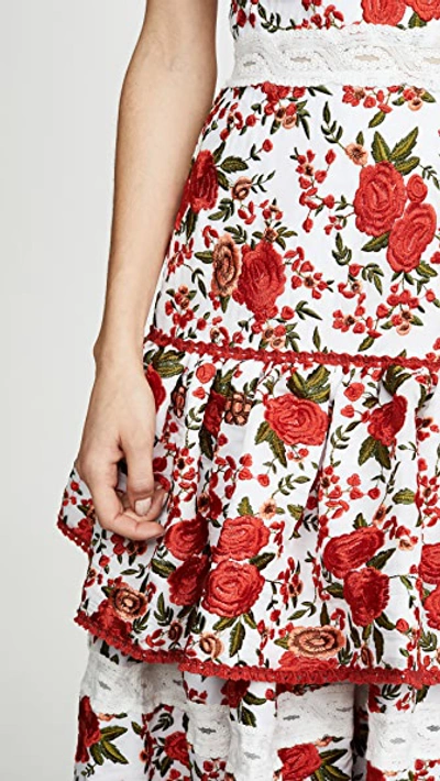 Shop Alexis Naomie Dress In Rose Embroidery