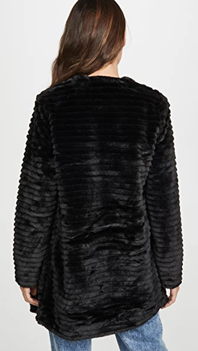 Shop Bb Dakota Fab Moment Faux Fur Jacket In Black