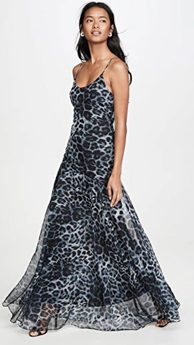 Shop Eywasouls Malibu Tracy Dress In Black Animal Print