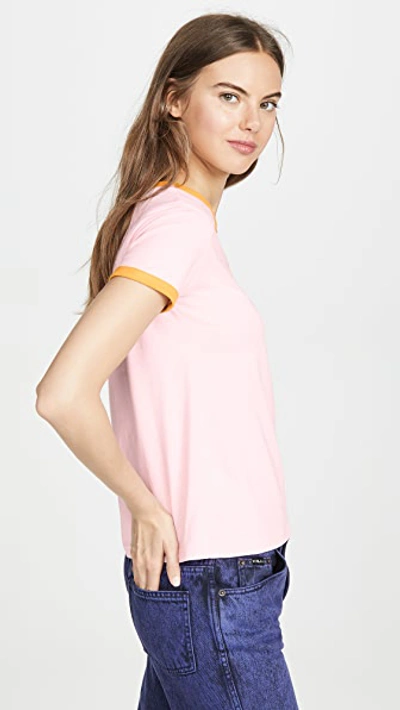 Shop Marc Jacobs The Ringer T-shirt In Light Pink