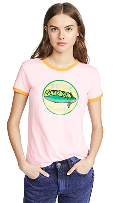 Shop Marc Jacobs The Ringer T-shirt In Light Pink