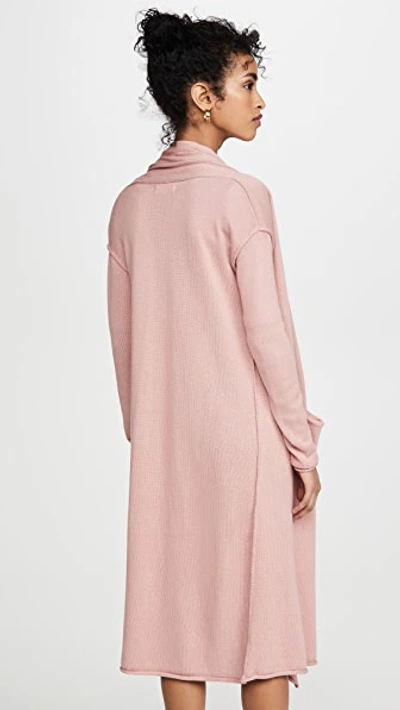 Shop Sablyn Willa Cashmere Blend Long Cardi In Cherry Blossom