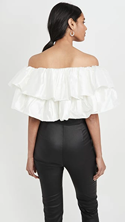 Shop Aje Banksia Bubble Top In White