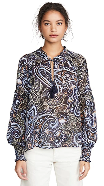 Shop Parker Terri Blouse In Marren Paisley