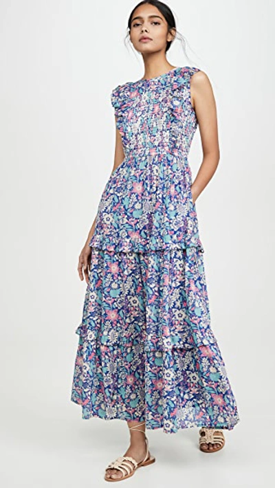 Shop Banjanan Iris Dress In Anna's Wild Garden Blueprint