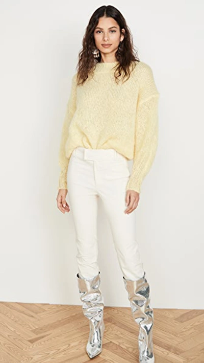 Shop Isabel Marant Idol Sweater In Light Yellow