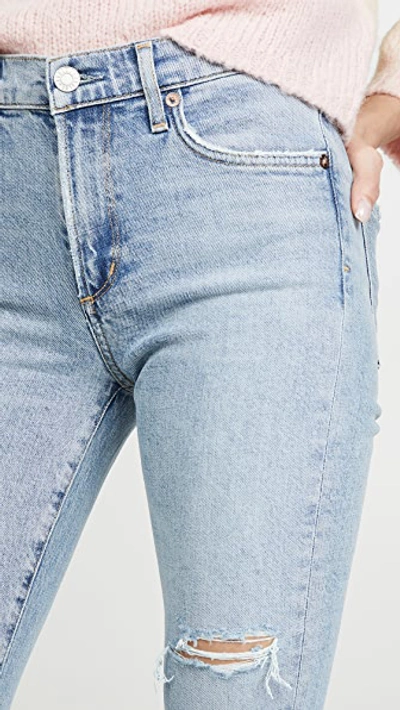 Shop Agolde Sophie Mid Rise Ankle Jeans In Shrine