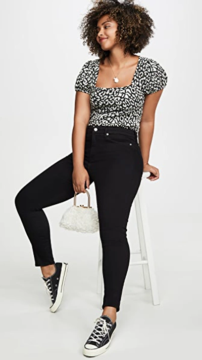 Shop Good American Good Legs Crop Jeans In Black001