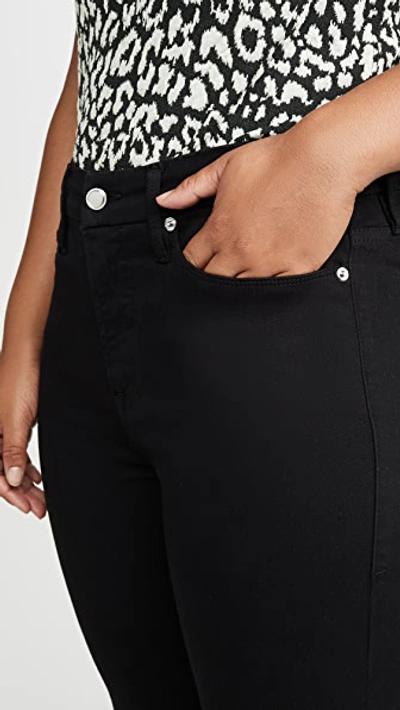 Shop Good American Good Legs Crop Jeans In Black001