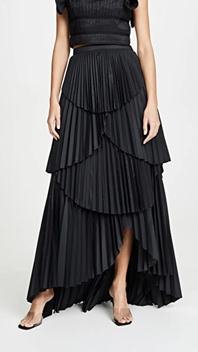 Shop Amur Ophelia Skirt In Black
