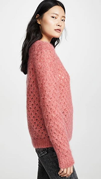 Shop Marc Jacobs Crew Neck Sweater In Salmon