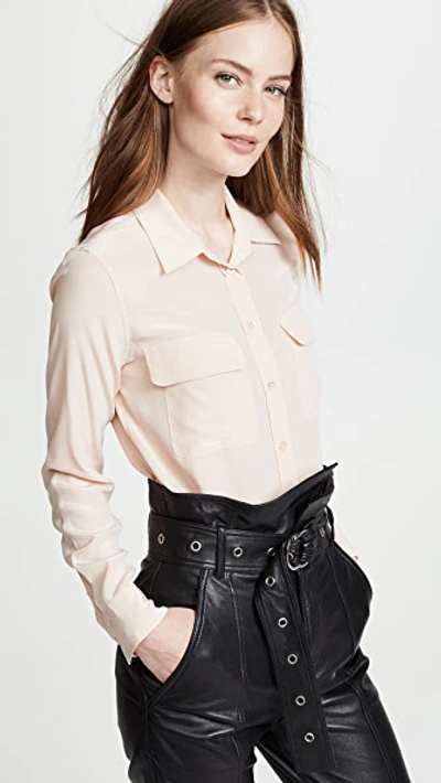 Shop Equipment Slim Signature Blouse In French Nude