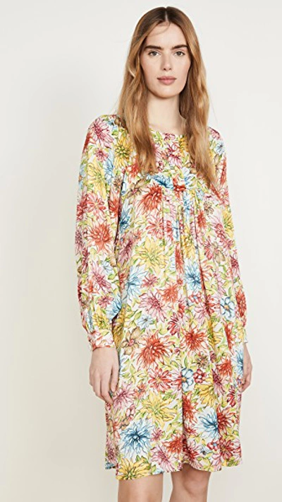 Shop Alexa Chung Floral Batwing Dress In Crayon Multi Print